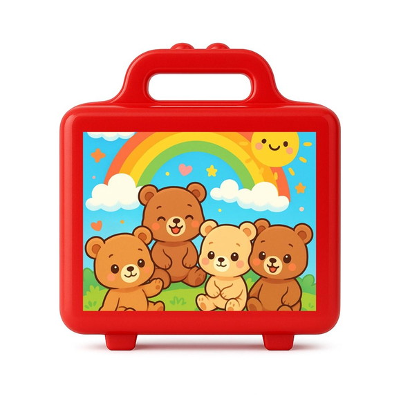 Maleta Plástica Personalizada 12x10cm Ursinhos Baby - Imagem 5