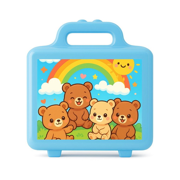 Maleta Plástica Personalizada 12x10cm Ursinhos Baby - Imagem 2