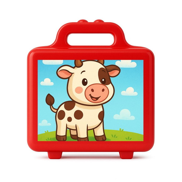 Maleta Plástica Personalizada 12x10cm Vaquinha - Imagem 5