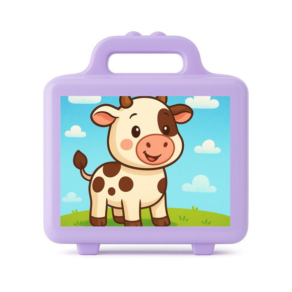Maleta Plástica Personalizada 12x10cm Vaquinha - Imagem 4