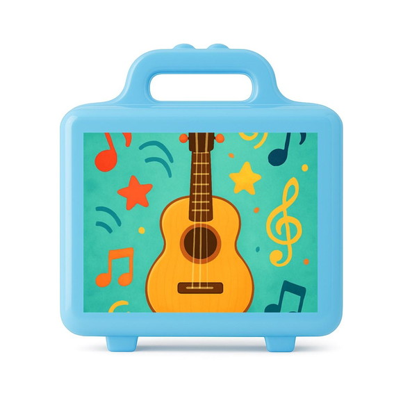 Maleta Plástica Personalizada 12x10cm Violão - Imagem 2