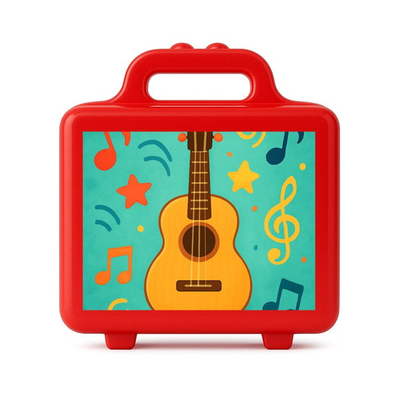 Maleta Plástica Personalizada 12x10cm Violão - Imagem 5