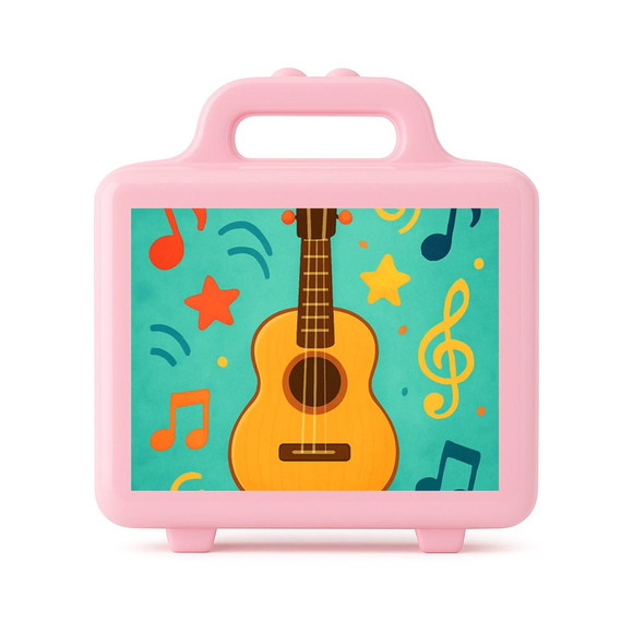 Maleta Plástica Personalizada 12x10cm Violão - Imagem 3
