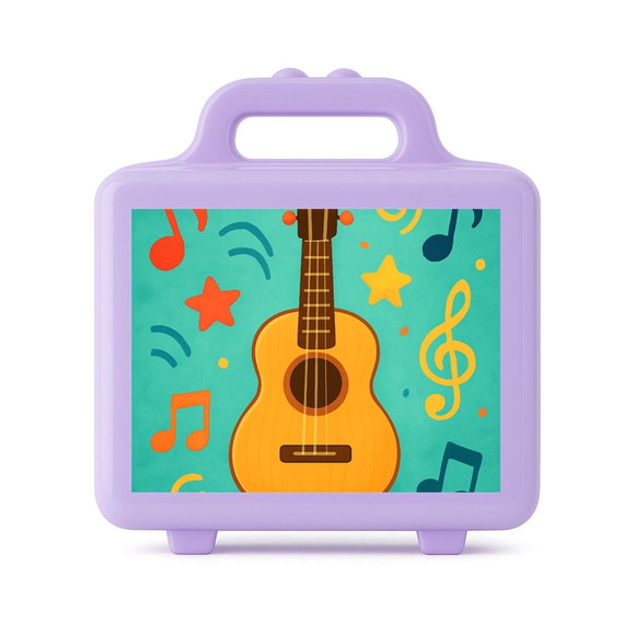 Maleta Plástica Personalizada 12x10cm Violão - Imagem 4