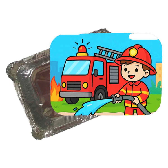 Marmitinha Personalizada 220ml Bombeiros - Imagem 5