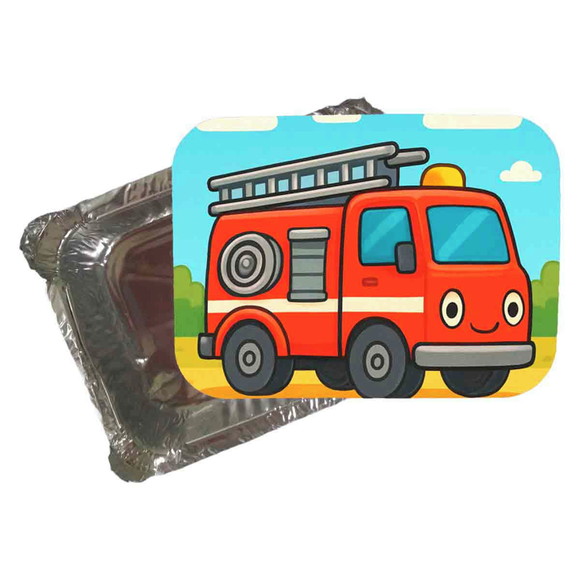 Marmitinha Personalizada 220ml Caminhão de Bombeiro - Imagem 2