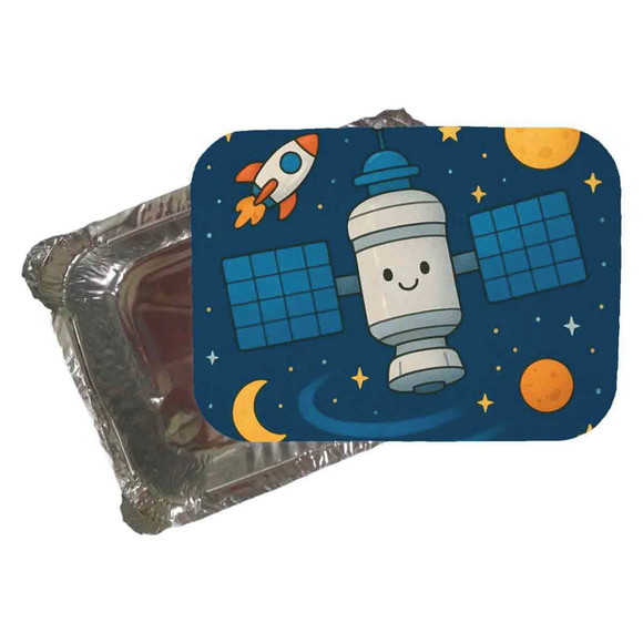 Marmitinha Personalizada 220ml Estação Espacial - Imagem 2