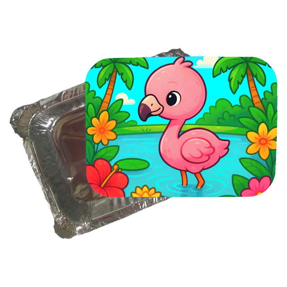 Marmitinha Personalizada 220ml Flamingo Baby - Imagem 5