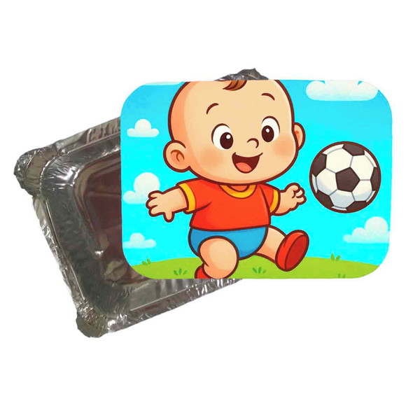 Marmitinha Personalizada 220ml Futebol Baby - Imagem 5