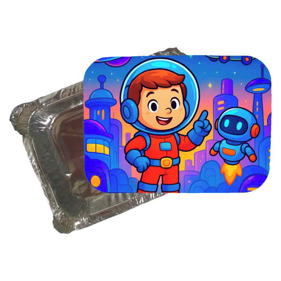 Marmitinha Personalizada 220ml Futurismo Infantil - Imagem 5