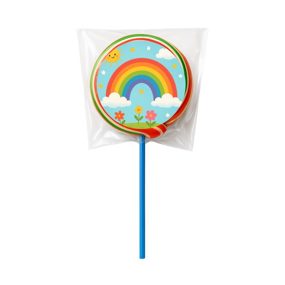 Pirulito Psicodélico Personalizado Arco-íris - Imagem 5