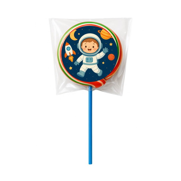 Pirulito Psicodélico Personalizado Astronauta - Imagem 5