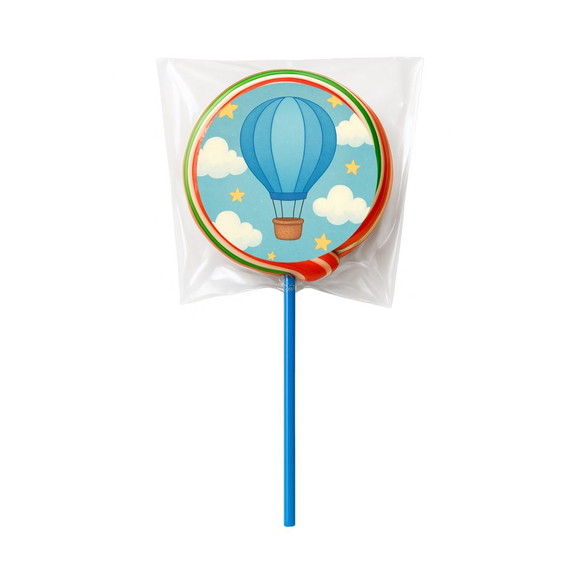 Pirulito Psicodélico Personalizado Balão de Ar Azul - Imagem 5