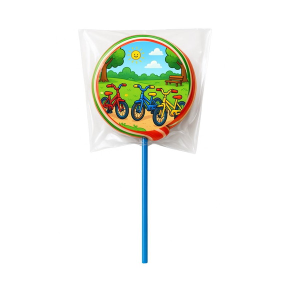 Pirulito Psicodélico Personalizado Bicicletas Coloridas