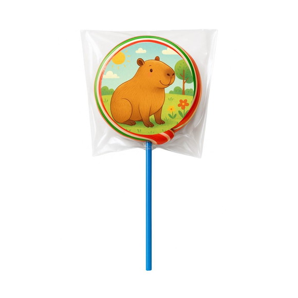 Pirulito Psicodélico Personalizado Capivara