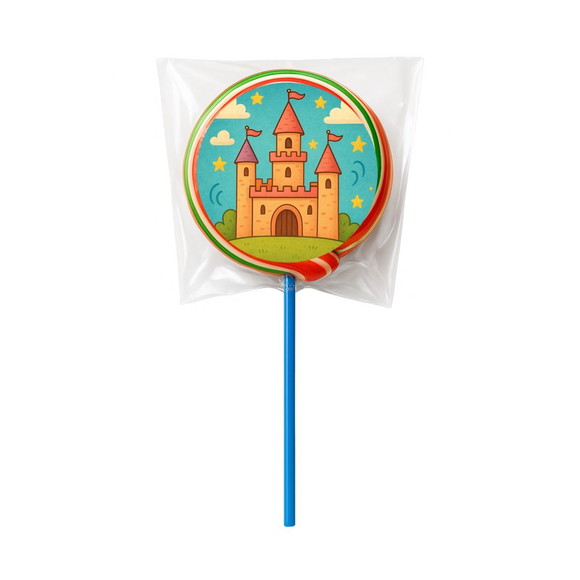Pirulito Psicodélico Personalizado Castelo Encantado - Imagem 5