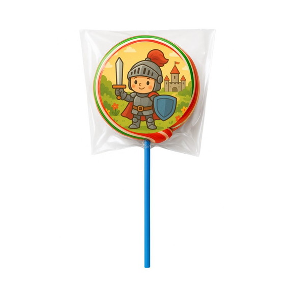 Pirulito Psicodélico Personalizado Cavaleiro Medieval - Imagem 2