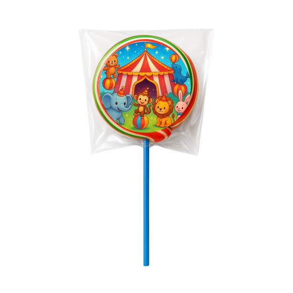 Pirulito Psicodélico Personalizado Circo Encantado - Imagem 2