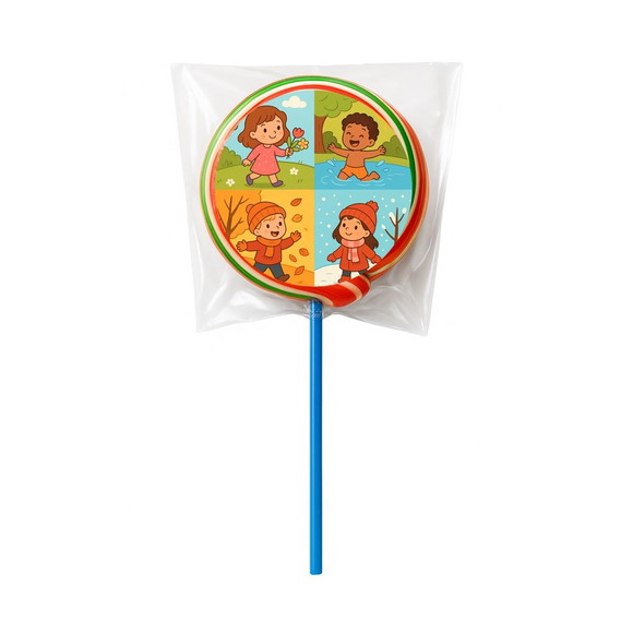 Pirulito Psicodélico Personalizado Estações do Ano - Imagem 2