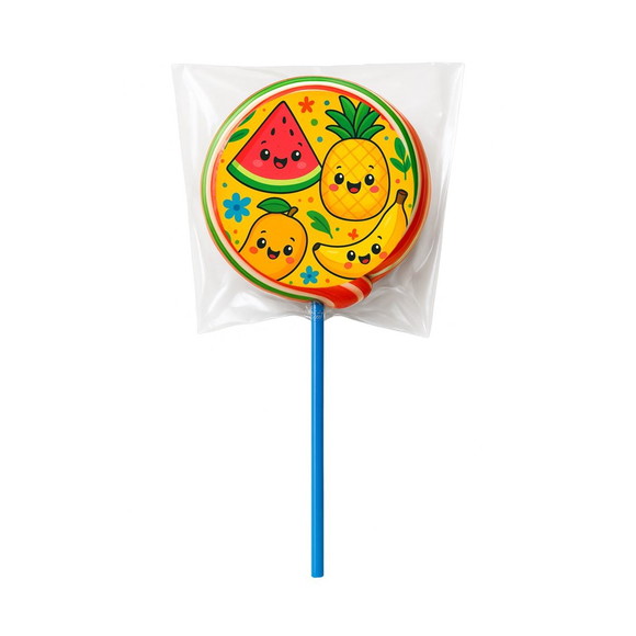 Pirulito Psicodélico Personalizado Frutas Tropicais - Imagem 5