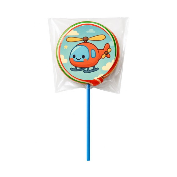 Pirulito Psicodélico Personalizado Helicóptero - Imagem 5