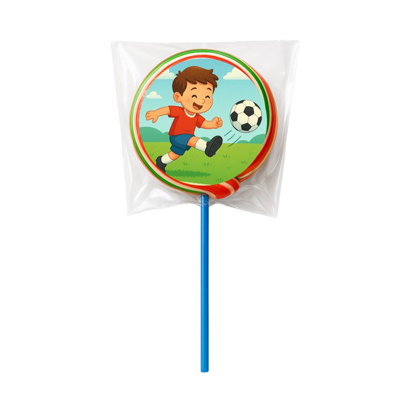 Pirulito Psicodélico Personalizado Jogador de Futebol