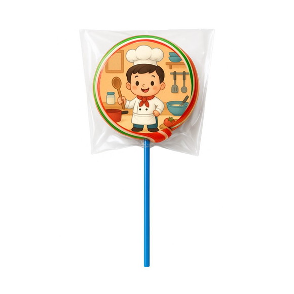 Pirulito Psicodélico Personalizado Mini Chefe Menino - Imagem 5