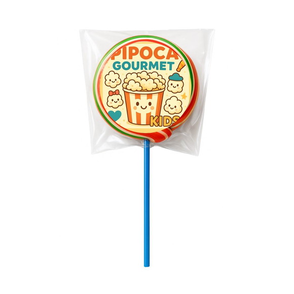 Pirulito Psicodélico Personalizado Pipoca Gourmet Kids - Imagem 2