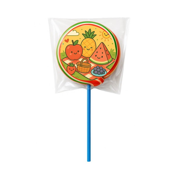 Pirulito Psicodélico Personalizado Piquenique das Frutas