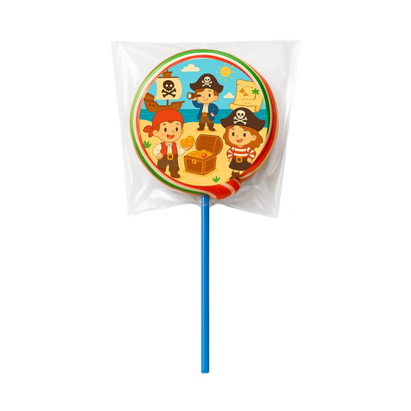 Pirulito Psicodélico Personalizado Piratas - Imagem 5