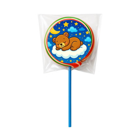Pirulito Psicodélico Personalizado Ursinho Soninho - Imagem 2
