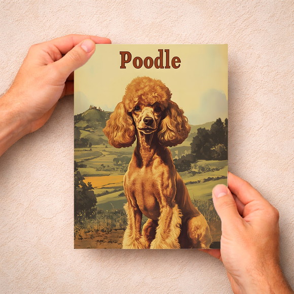 Placa Decorativa Raças Cachorro Vintage Poodle - Imagem 5