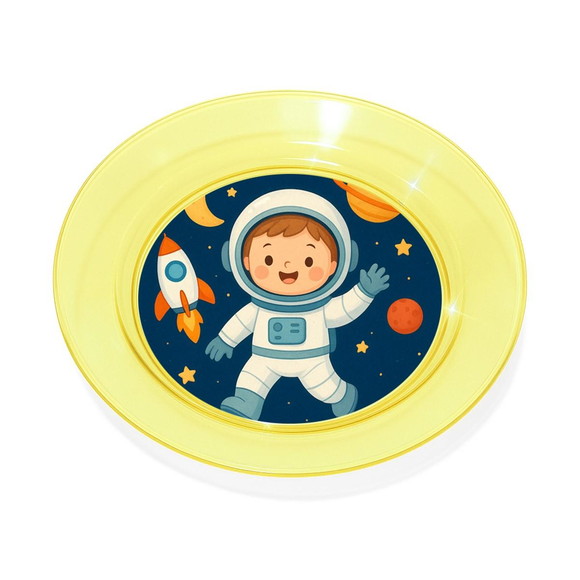 Prato Acrílico Personalizado Festa Astronauta