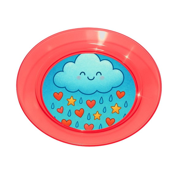 Prato Acrílico Personalizado Festa Chuva de Bênçãos - Imagem 5