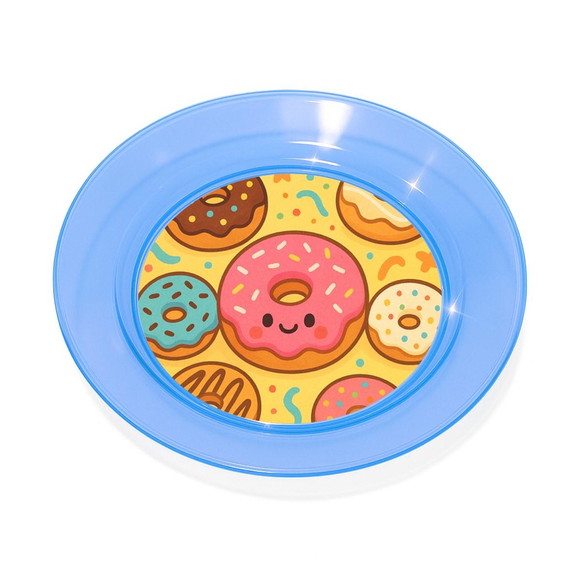 Prato Acrílico Personalizado Festa Donuts - Imagem 2