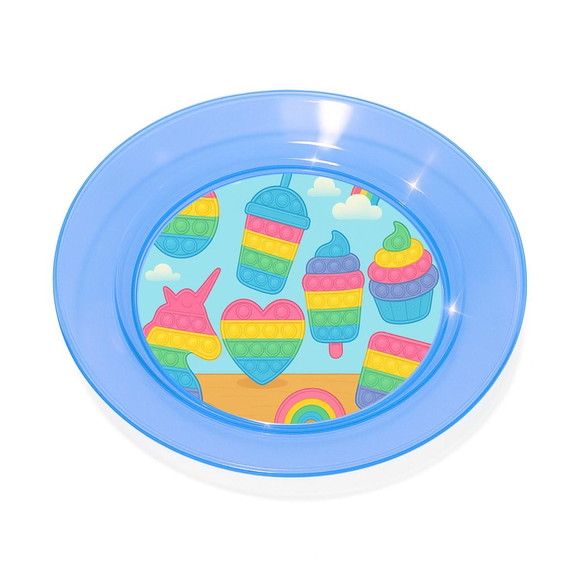 Prato Acrílico Personalizado Festa Fidget Toys - Imagem 2