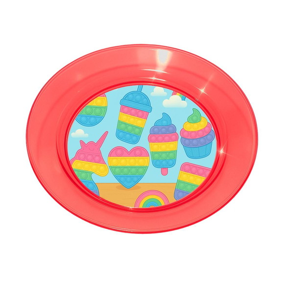 Prato Acrílico Personalizado Festa Fidget Toys - Imagem 5