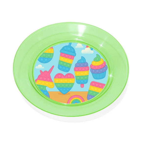 Prato Acrílico Personalizado Festa Fidget Toys - Imagem 4