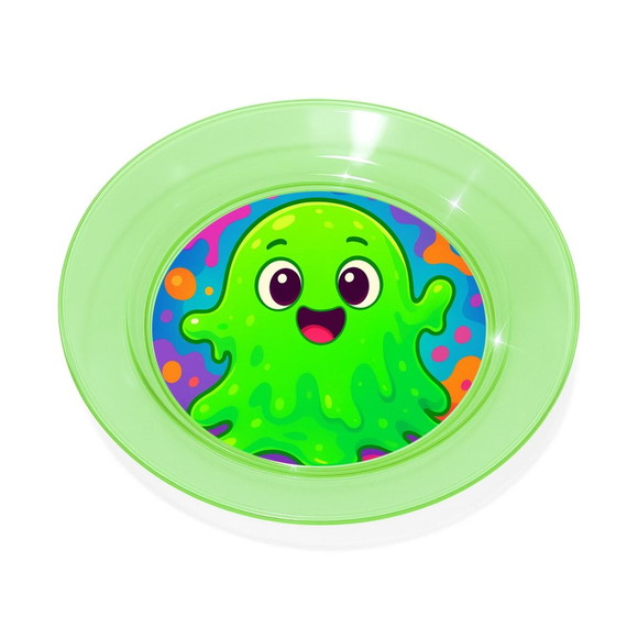 Prato Acrílico Personalizado Festa Slime - Imagem 4