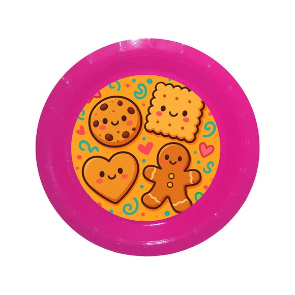 Prato de Papel Personalizado Biscoitinhos - Imagem 4