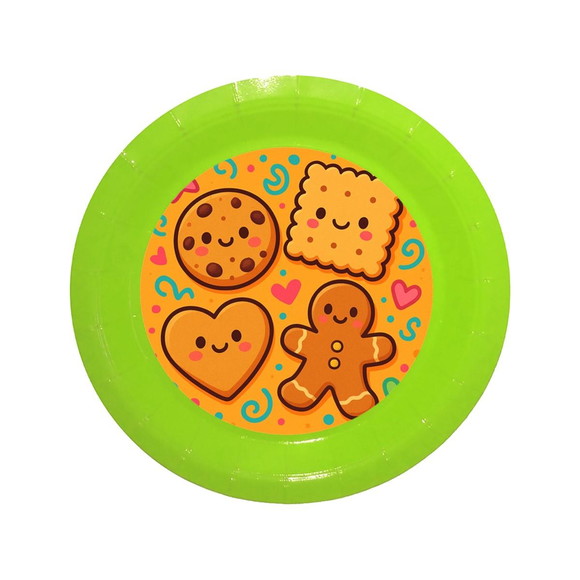 Prato de Papel Personalizado Biscoitinhos - Imagem 3