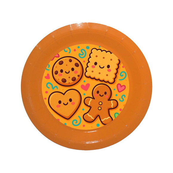 Prato de Papel Personalizado Biscoitinhos - Imagem 2