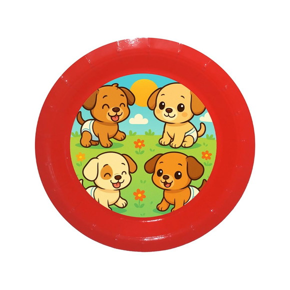 Prato de Papel Personalizado Cachorrinhos Baby - Imagem 5