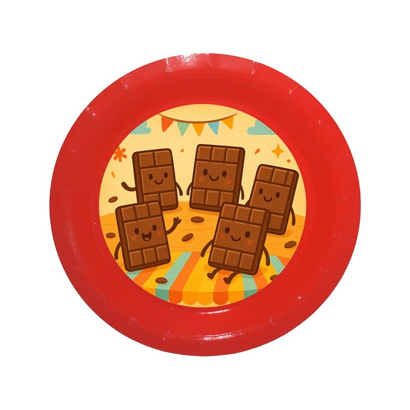 Prato de Papel Personalizado Chocolates - Imagem 5