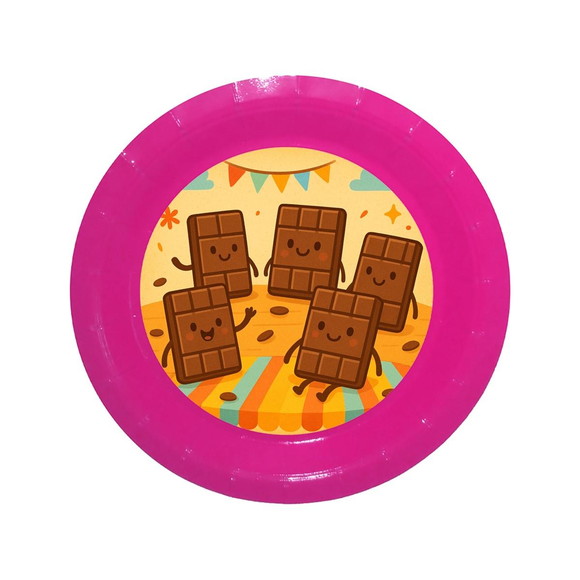 Prato de Papel Personalizado Chocolates - Imagem 4