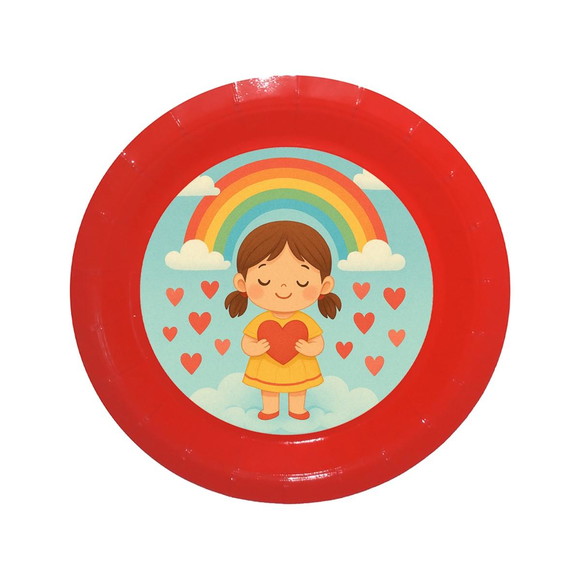 Prato de Papel Personalizado Chuva de Amor - Imagem 5