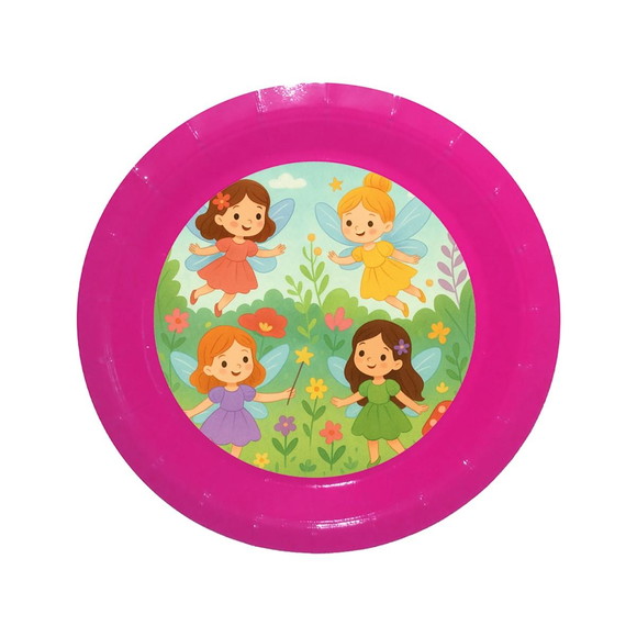 Prato de Papel Personalizado Fadas - Imagem 4