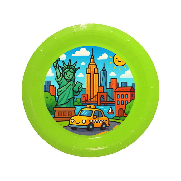 Prato de Papel Personalizado Nova York - Imagem 3