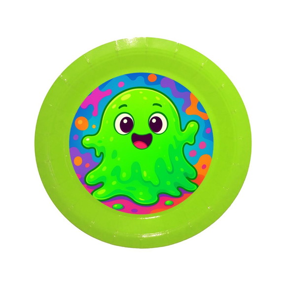 Prato de Papel Personalizado Slime - Imagem 2