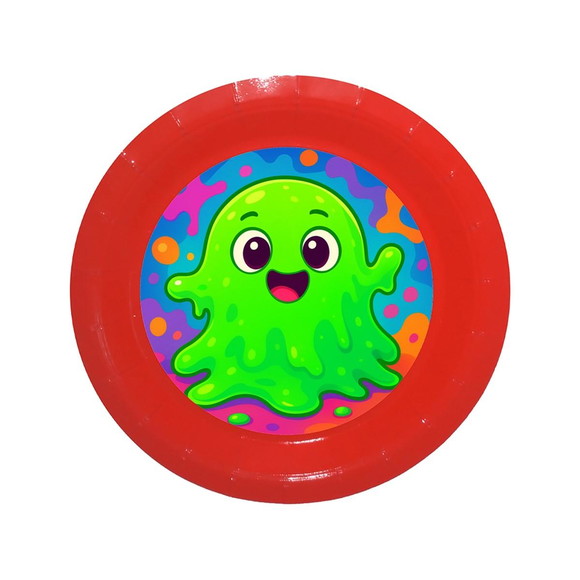 Prato de Papel Personalizado Slime - Imagem 4